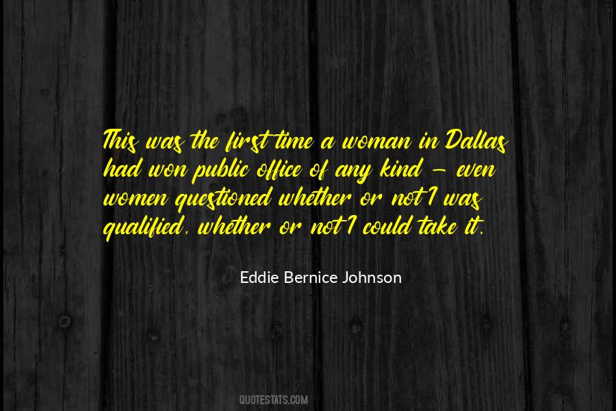 Eddie Bernice Johnson Quotes #345110