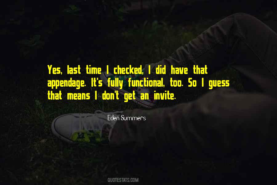 Eden Summers Quotes #926274