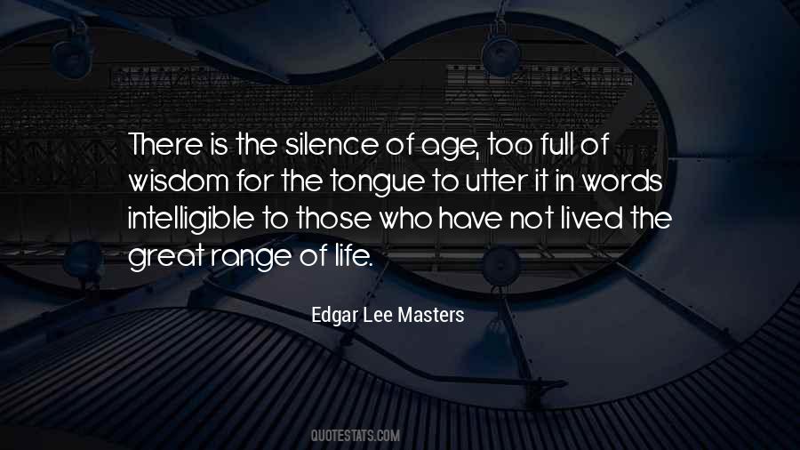 Edgar Lee Masters Quotes #162809