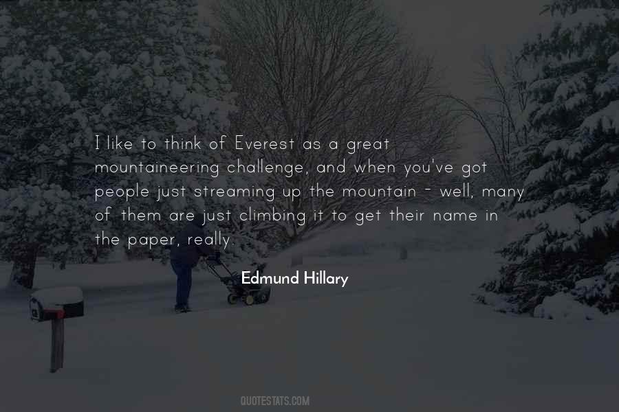 Edmund Hillary Quotes #91563