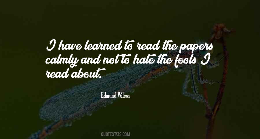 Edmund Wilson Quotes #1618748