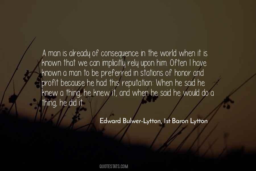 Edward Bulwer-Lytton, 1st Baron Lytton Quotes #1467258