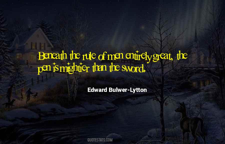 Edward Bulwer-Lytton Quotes #911128