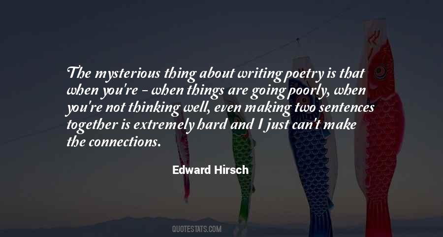 Edward Hirsch Quotes #1231488
