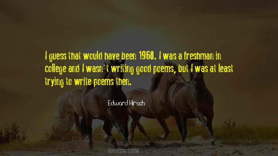 Edward Hirsch Quotes #1397819