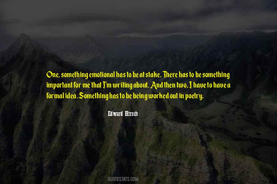 Edward Hirsch Quotes #1451705