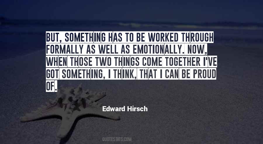 Edward Hirsch Quotes #1875522