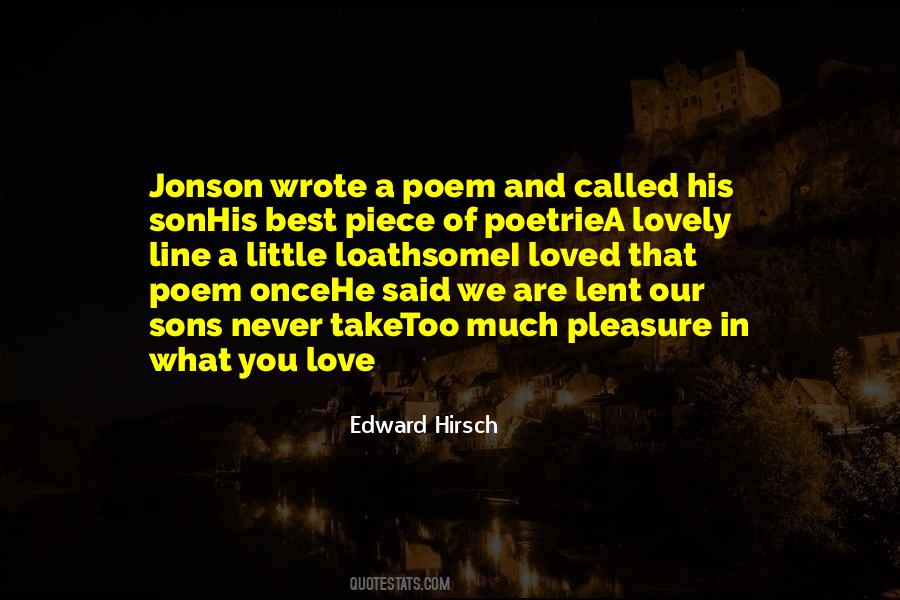 Edward Hirsch Quotes #206269