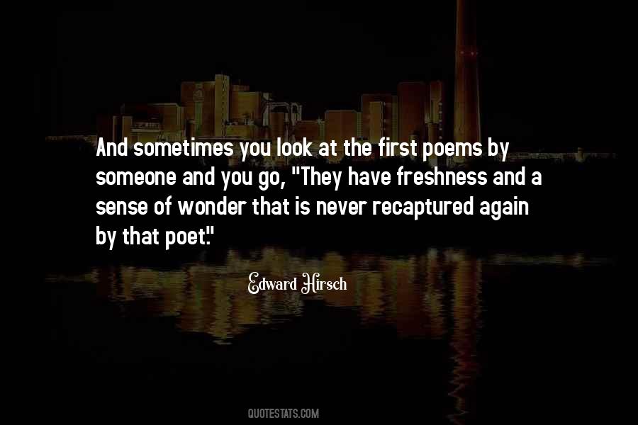 Edward Hirsch Quotes #979116