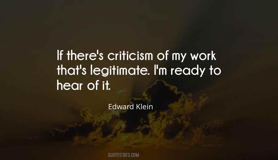 Edward Klein Quotes #1689922