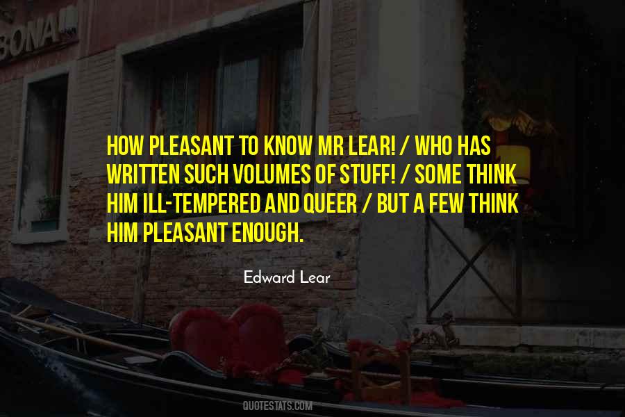 Edward Lear Quotes #1432393
