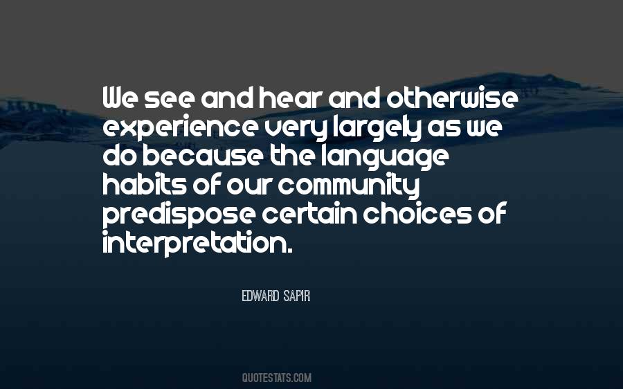 Edward Sapir Quotes #715258