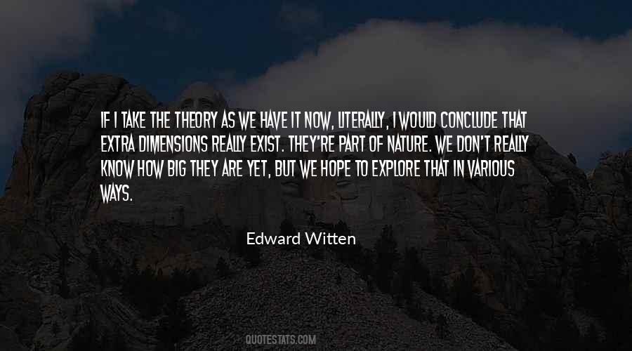 Edward Witten Quotes #438038
