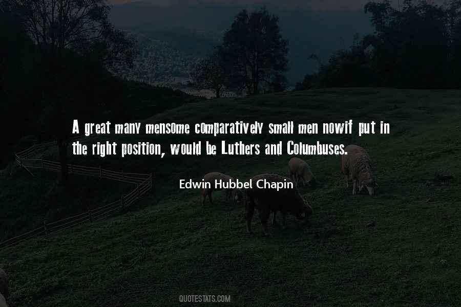 Edwin Hubbel Chapin Quotes #534913