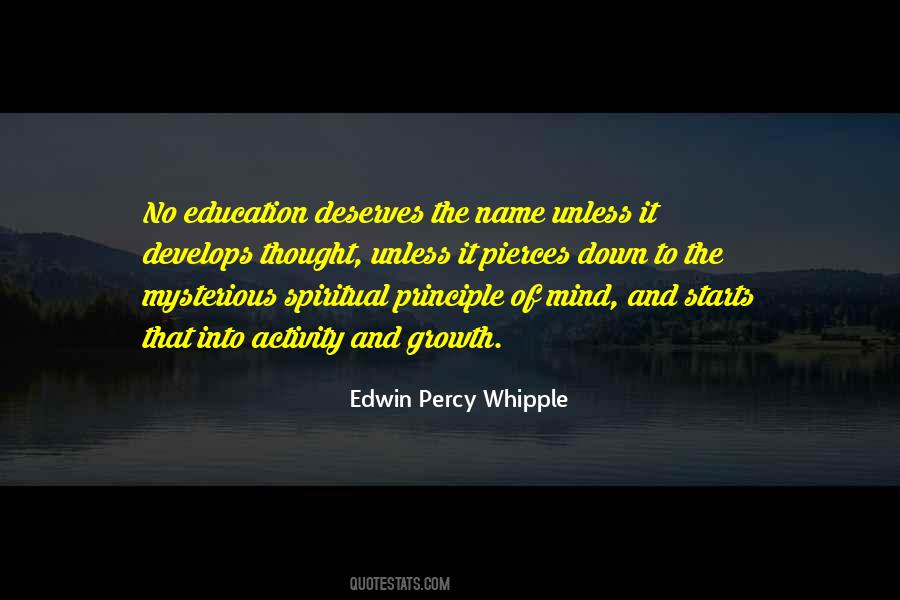 Edwin Percy Whipple Quotes #1125260