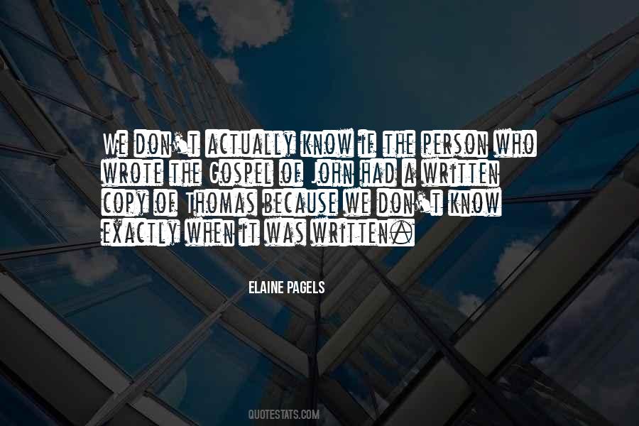 Elaine Pagels Quotes #341219