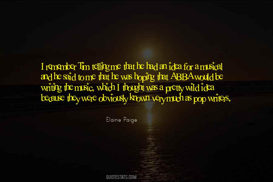 Elaine Paige Quotes #933845