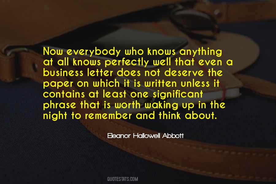 Eleanor Hallowell Abbott Quotes #928442