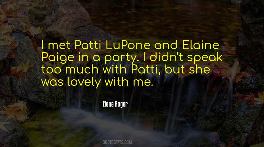 Elena Roger Quotes #1789516