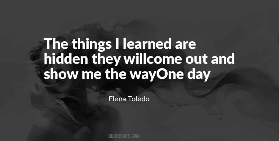Elena Toledo Quotes #102360