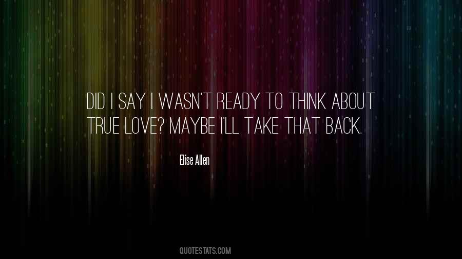 Elise Allen Quotes #812353