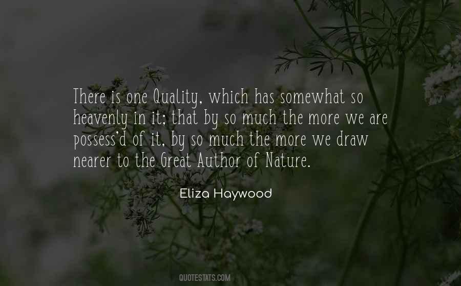 Eliza Haywood Quotes #116438
