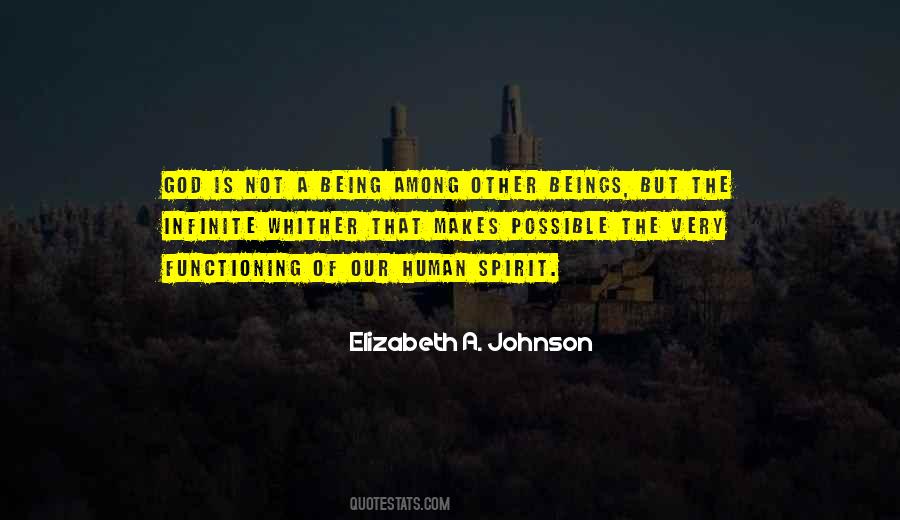 Elizabeth A. Johnson Quotes #400791