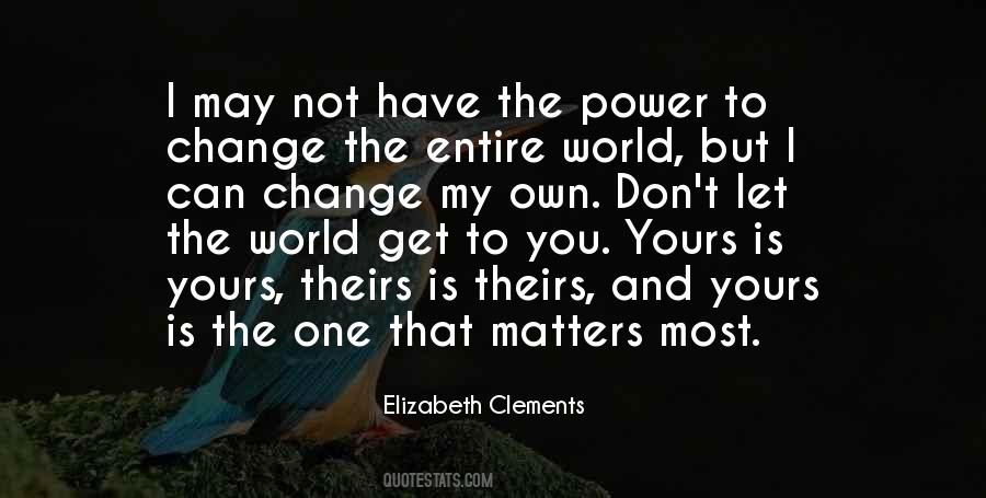 Elizabeth Clements Quotes #1721987