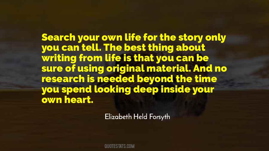 Elizabeth Held Forsyth Quotes #69961