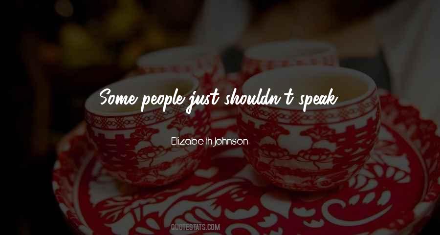 Elizabeth Johnson Quotes #1458628