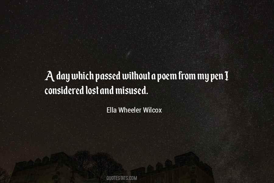 Ella Wheeler Wilcox Quotes #1051863
