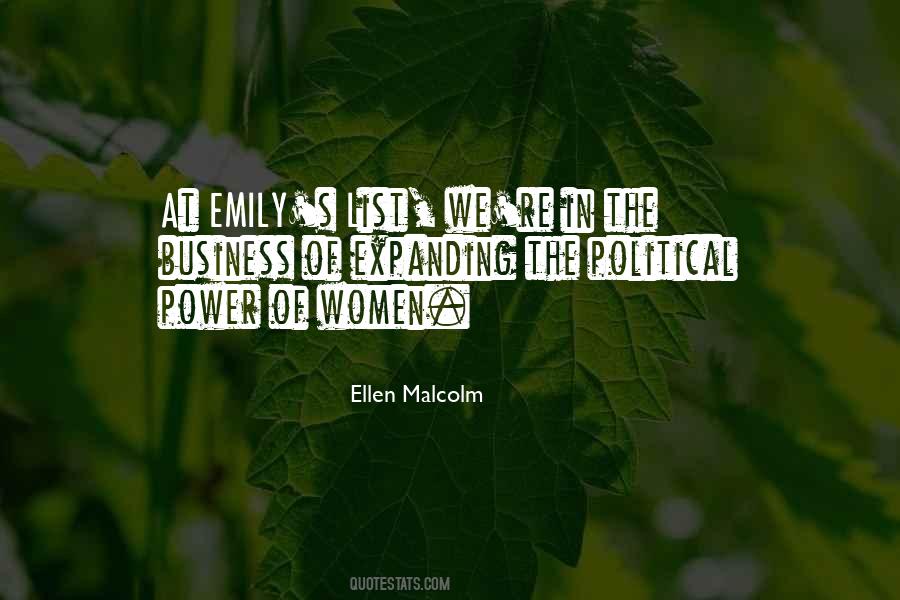 Ellen Malcolm Quotes #230889