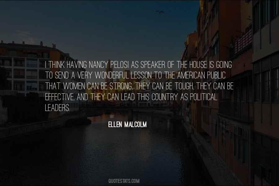 Ellen Malcolm Quotes #374631