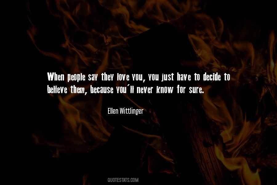 Ellen Wittlinger Quotes #785354