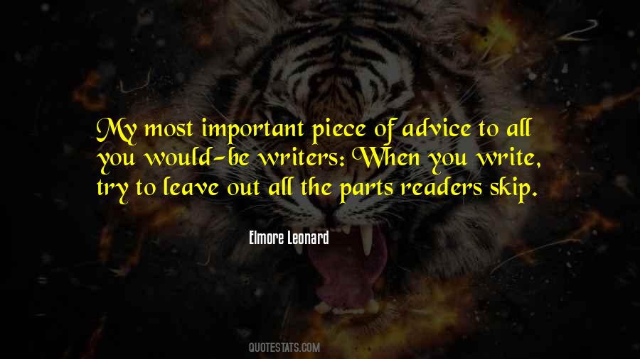 Elmore Leonard Quotes #1320302