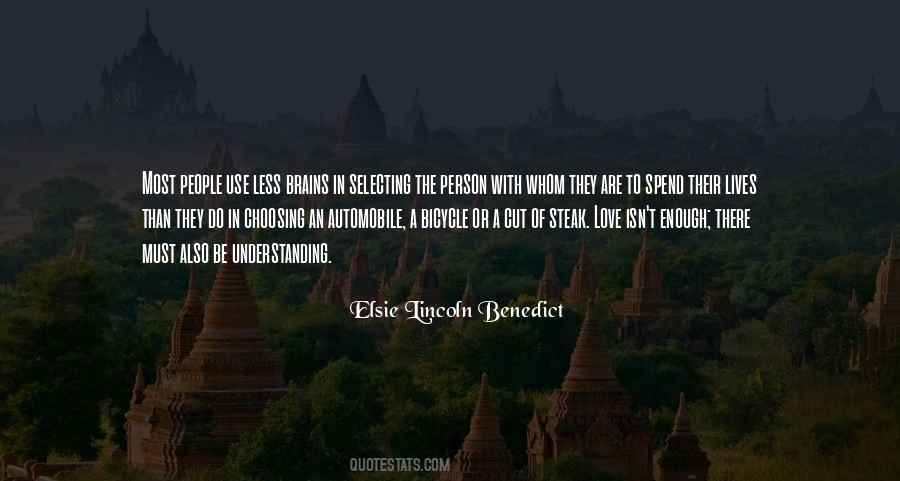 Elsie Lincoln Benedict Quotes #1270503