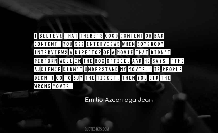 Emilio Azcarraga Jean Quotes #957662