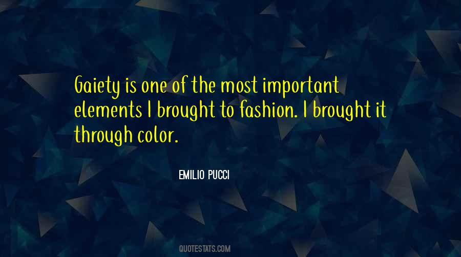 Emilio Pucci Quotes #1156909