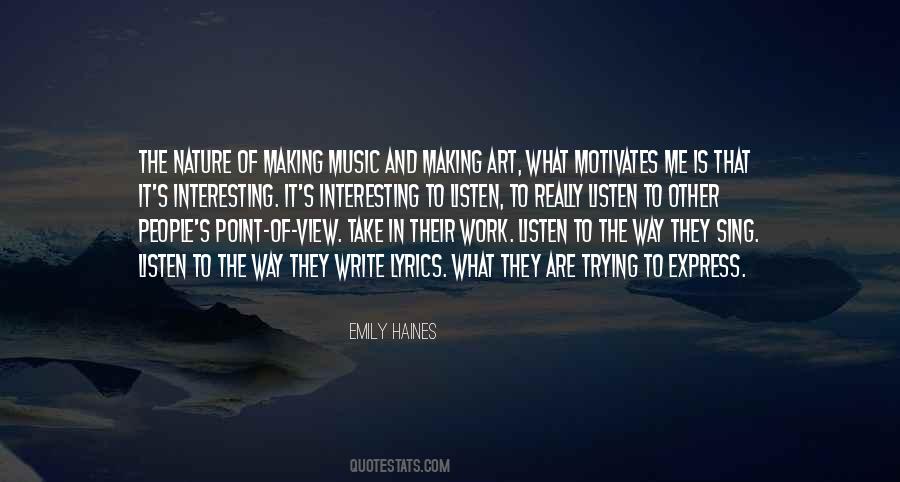 Emily Haines Quotes #795316