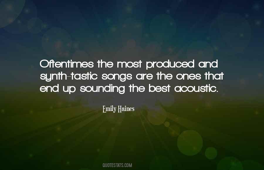 Emily Haines Quotes #828284