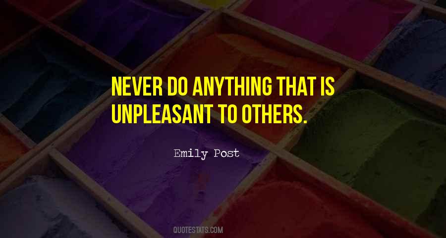 Emily Post Quotes #1505249