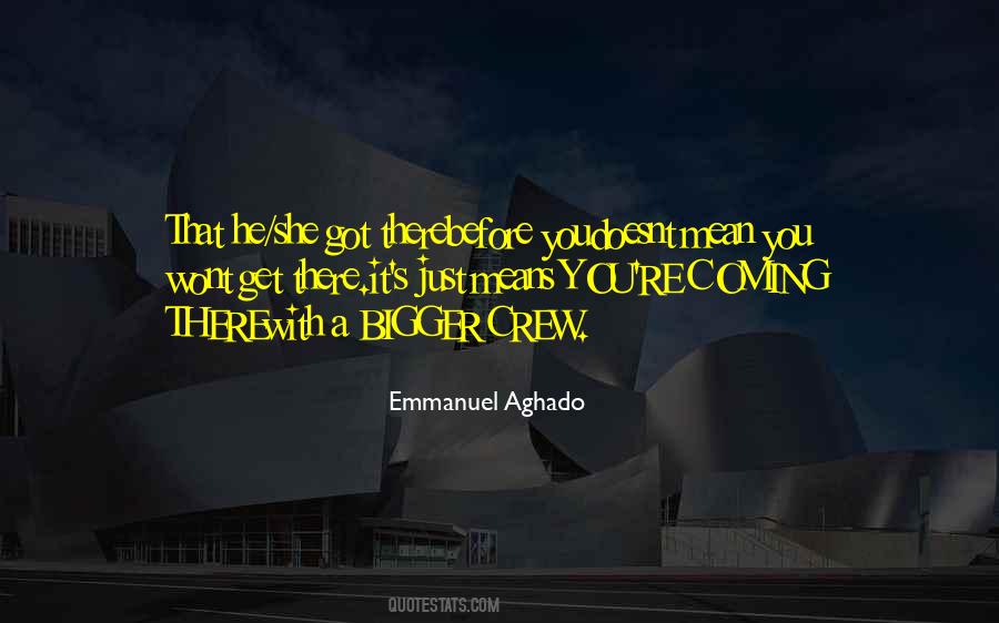 Emmanuel Aghado Quotes #1132001