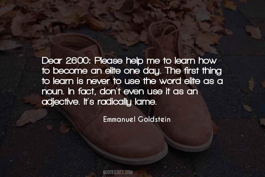 Emmanuel Goldstein Quotes #1728560