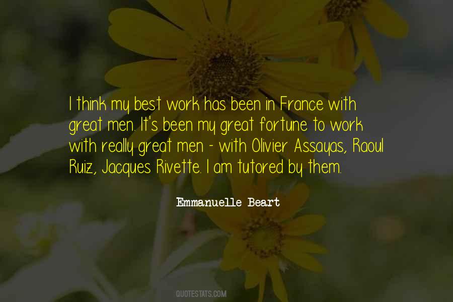 Emmanuelle Beart Quotes #1257355