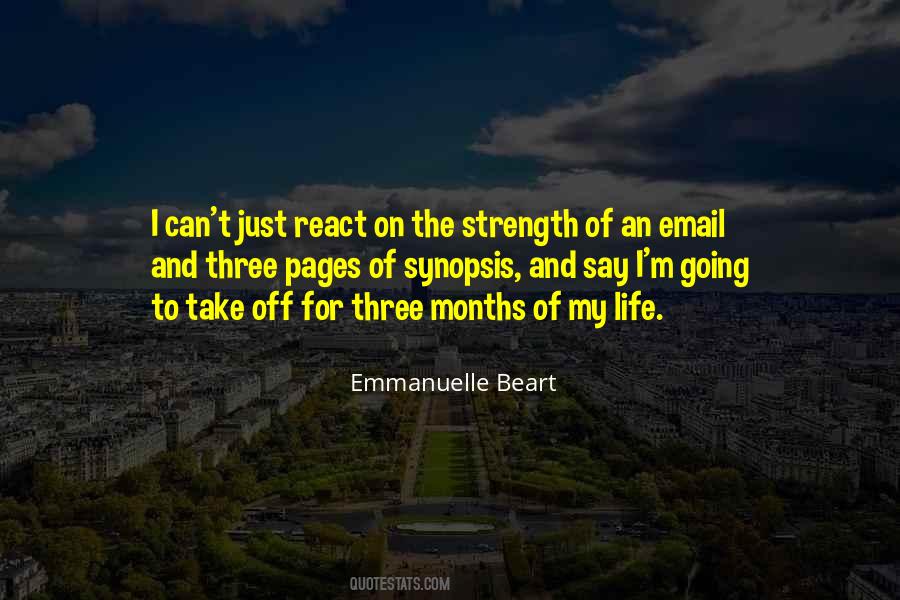 Emmanuelle Beart Quotes #695833