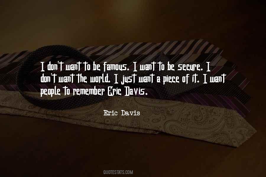 Eric Davis Quotes #657339