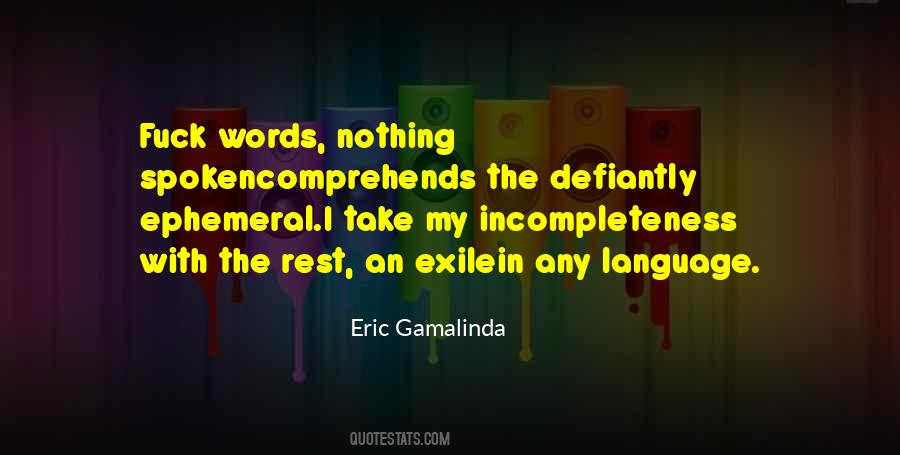 Eric Gamalinda Quotes #1478304