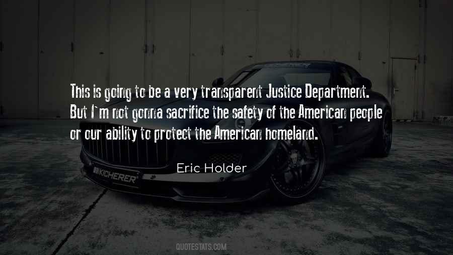 Eric Holder Quotes #1837942