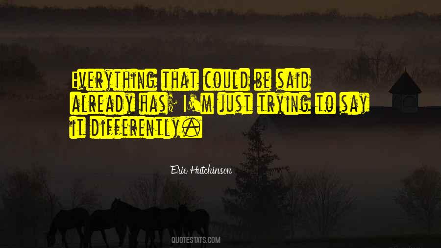 Eric Hutchinson Quotes #1768387