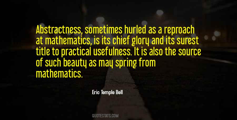 Eric Temple Bell Quotes #406356
